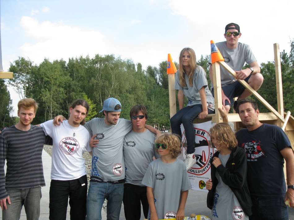 Zur Eröffnung der  GleisBowl Skateanlage im Gleipark Berlin